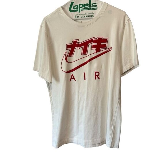 NIKE AIR JORDAN LEGACY 1 CREWNECK SHORT SLEEVE WHITE TEE SHIRT - Picture 3 of 5